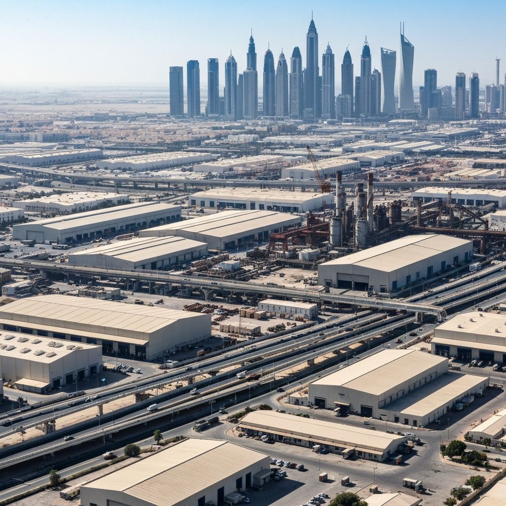 Dubai Industrial City: Transportation from Both Airports